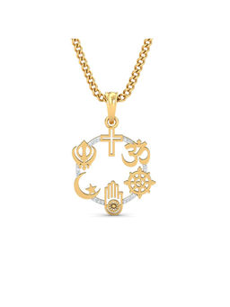 KuberBox - All Religion Pendant 14K Gold