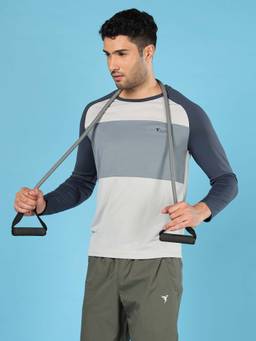 Technosport - Men Colorblock Slim Fit Polo Sports T-shirt with TECHNOCOOL+
