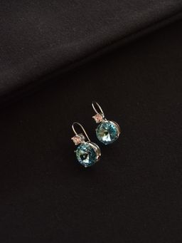Peach Tassels - Light Wear Earring With Colored Semi Precious Stone Drop