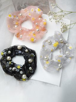 Joker and Witch - Joker & Witch Dreamy Floral Scrunchies (Pack of 3)