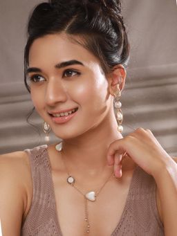 Gahan - Gold-Plated Pearls Beaded Jewellery Set
