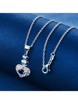 Gahan - Sterling Romantic Heart Pendant Necklace for Women