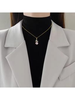 Gahan - Stylish Gold Plated Knot Pattern Necklace