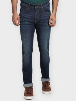 Red Tape - Men Tinted Dark Blue Cotton Elastane Skinny Fit Jeans