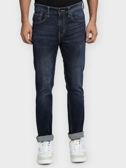 Red Tape - Men'S Dark Blue Cotton Elastane Skinny Fit Jeans