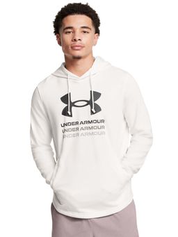 Under Armour - White Printed Hoodie