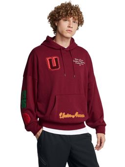 Under Armour - Maroon Embroidered Hoodie