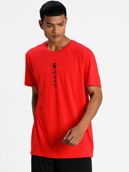 Puma - Performance Graphic Men Red T-shirt