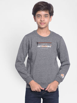 CRIMSOUNE CLUB - Boys Grey Printed Sweatshirt