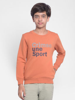CRIMSOUNE CLUB - Boys Rust Printed Sweatshirt