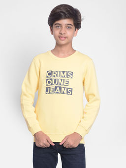CRIMSOUNE CLUB - Boys Cream Printed Sweatshirt