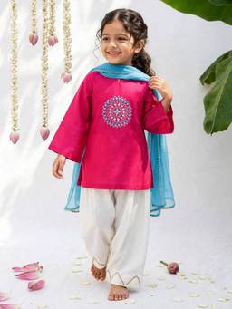 ARTH LIFE - Magenta Pink Farshi Salwar Set