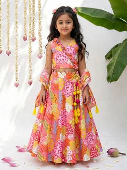 ARTH LIFE - Pink Lali Printed Lehenga Set
