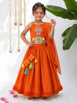 ARTH LIFE - Narangi Gher Lehenga Set