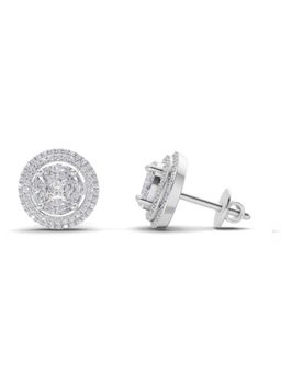 Sparkles - Lab Grown Diamond 1.74 Marquise Shape Halo Earrings 14K White Gold