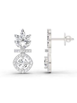 Sparkles - Lab Grown Diamond 1.26 Marquise Shape Dangle Earrings 14K White Gold