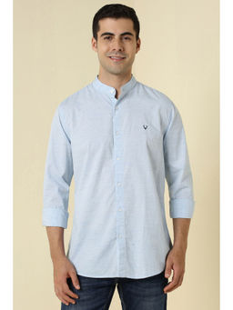 Allen Solly - Men Light Blue Print Full Sleeves Casual Shirt