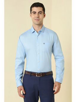 Allen Solly - Men Light Blue Solid Full Sleeves Formal Shirt