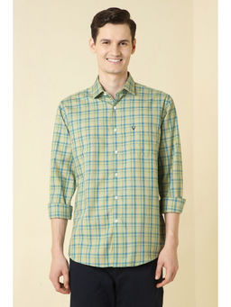 Allen Solly - Men Green Checks Full Sleeves Casual Shirt
