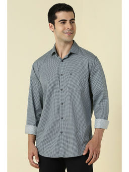 Allen Solly - Men Grey Print Full Sleeves Casual Shirt
