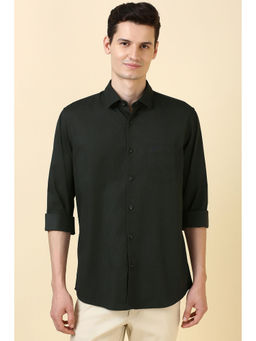Allen Solly - Men Dark Green Print Full Sleeves Casual Shirt
