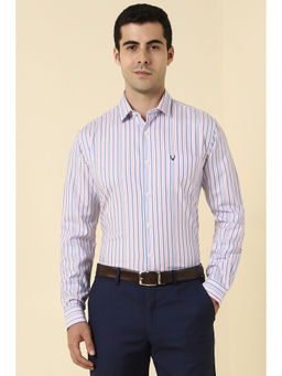 Allen Solly - Men Multi-Color Stripes Full Sleeves Formal Shirt