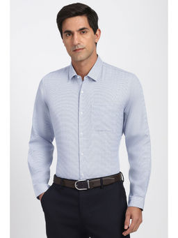 Peter England - Men Light Blue Full Sleeves Formal Shirt