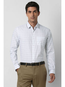 Peter England - Men White Full Sleeves Formal Shirt