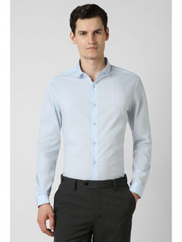 Peter England - Men Light Blue Full Sleeves Formal Shirt