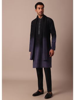 KALKI FASHION - Purple Ombré Kurta With Dupatta (Set of 3)