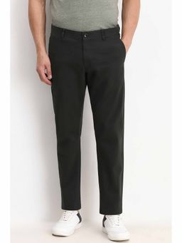 Allen Solly - Men Black Slim Fit Solid Casual Trousers