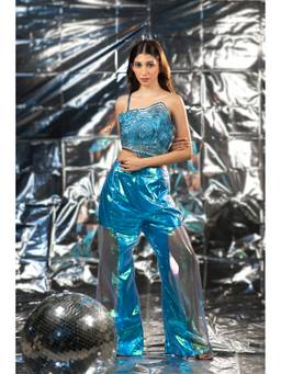 DAASH - Iridescent Wave Blue Co-ord Set