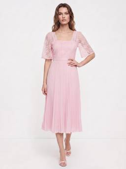 Cover Story - Judith Self Design Light Pink Dress