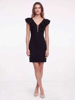 Cover Story - Loena Solid Black Dress
