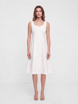 Cover Story - Silo Solid White Dress