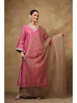 TAHILIYA - Brown Organza Dupatta