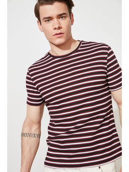 Trendyol - Man Maroon T-Shirt