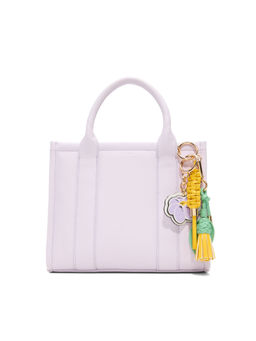 Aldo - DINASAMI04 Women Purple Satchel Bag with Detachable Strap & Pouch and Charm (Set of 4)