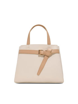 Aldo - EBAECLYA Women Beige Satchel Bag with Detachable Strap