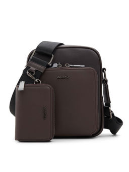Aldo - MAXIMILIAN Women Brown Cross Body Bag with Pouch (Set of 2)