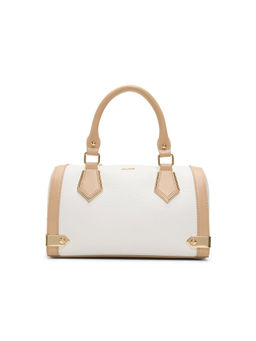 Aldo - MAYBRY Women White Barrel Satchel Bag