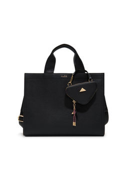 Aldo - MTL72TOTE Women Black Satchel Bag with Pouch & Coin Pouch (Set of 3)