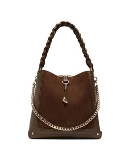 Aldo - NALAYNA Women Brown Bucket Bag with Detachable Chain