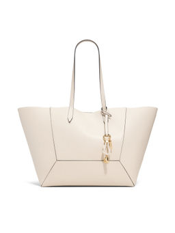 Aldo - SALUBRIS Women Beige Tote Bag with Pouch & Bag Charm (Set of 3)