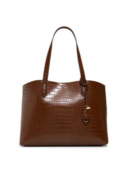 Aldo - TAMMERA Women Brown Tote with Pouch & Bag Charm (Set of 3)