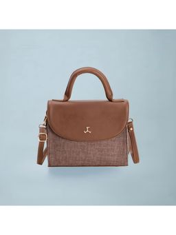 Mochi - Textured Brown Satchel Bag