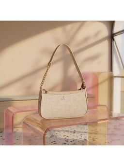 Mochi - Textured Beige Handbag