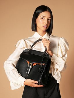 Theater - Women Dr. Grace Black Structured Handbag