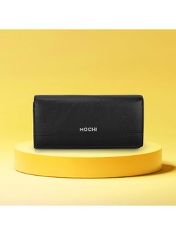 Mochi - Solid/Plain Black Women's Wallet (10)