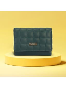 Mochi - Solid/Plain Green Women's Wallet (10)